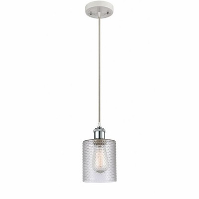 Cobbleskill - 1 Light Cord Hung Mini Pendant In Industrial Style-8 Inches Tall and 5 Inches Wide
