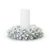 Flocked Pine Candle Ring Wreath (Set of 2) - 4 of 4