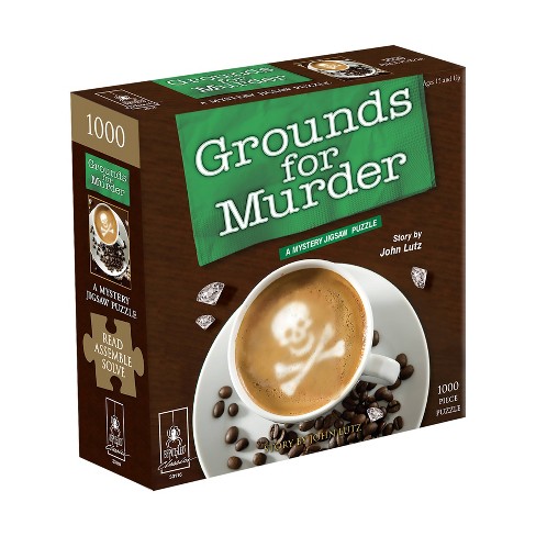1000pc for sale online Bepuzzled Classic Mystery Grounds for Murder Jigsaw Puzzle 