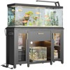 Bestier 55/75 Gallon Fish Tank Stand Metal Aquarium Stand with Storage Cabinet & Power Outlets LED Light, 750lbs Capacity, Black - 4 of 4