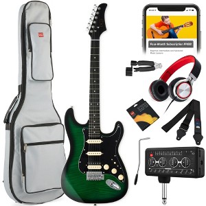Best Choice Products Beginner Electric Guitar Kit w/ Headphone Amp, Padded Gig-Bag, Headphones - 1 of 4