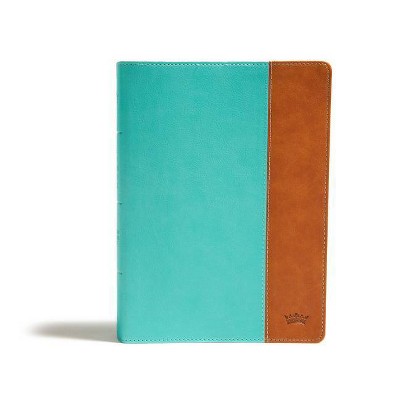 CSB Tony Evans Study Bible, Teal/Earth Leathertouch, Indexed - by  Tony Evans & Csb Bibles by Holman (Leather Bound)