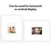 Americanflat 16x20 Picture Frame with Polished Plexiglass - Use as 6x8 Frame with Mat or Display 16x20 Photo Without Mat - White - 4 of 4