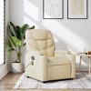 vidaXL Massage Recliner Chair Wingback Adjustable Reclining Armchair Fabric - 2 of 4