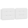 vidaXL Headboard Cushion White 53.9" Faux Leather - 2 of 4