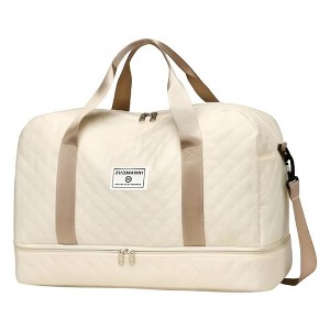 Travel Duffle Bag, Waterproof Weekender Carry On Tote Bags for Women, Sport Gym Bag for Men, Crossbody Bag, Overnight Luggage Bag with Trolley Sleeve - 1 of 4
