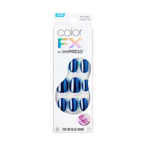 KISS Products colorFX by imPRESS Press-On Manicure Fake Nails - Short Squoval - Reconnect - 30ct - 1 of 4