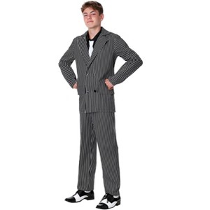 HalloweenCostumes.com One Size Fits Most  Boy  Teen Deluxe Business Costume, Black/White - 1 of 3