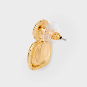 Pearl Drop with Cubic Zirconia Earrings - A New Day™ Silver - 1 of 3