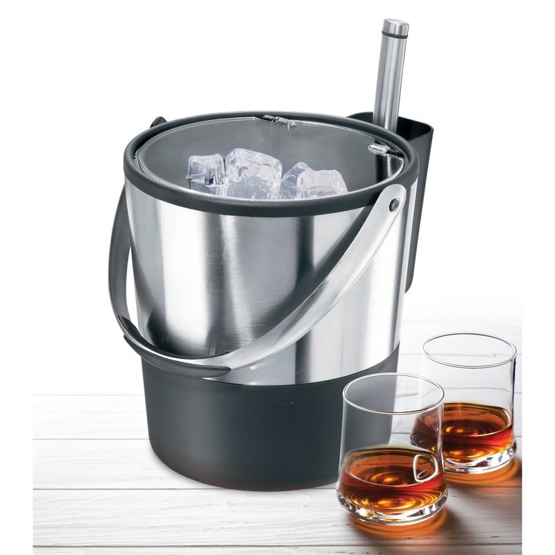 Oggi Stainless Steel Double Wall Ice Bucket and Scoop - 3.8 Liter, 3 of 5