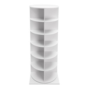 YIYIBYUS White Free Standing 360° Revolving Shoe Organizer for Entryway - 1 of 4