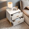 Hommoo Striped 2-Drawer Nightstand - 4 of 4
