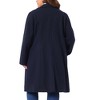 Agnes Orinda Women's Plus Size Fashion Notched Lapel Double Breasted Pea Coats - 4 of 4