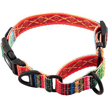 Leashboss Pattern Martingale Dog Collar, Reflective No-Pull Training Collar for Puppies and Dogs