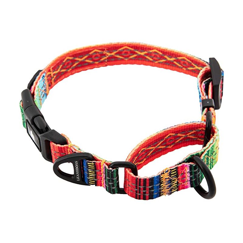 Leashboss Pattern Martingale Dog Collar, Reflective No-Pull Training Collar for Puppies and Dogs, 1 of 10