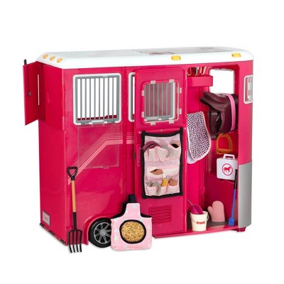 18 inch doll horse trailer