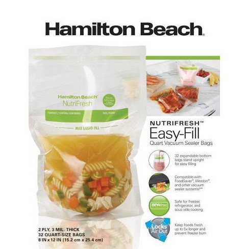 Hamilton Beach 1qt Expandable Sealer Bags 78306 : Target