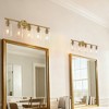 BAOURE Modern Vanity Light, Bathroom Light Fixtures for Expansive Bathrooms, Wall Lamp with Clear Glass for Mirror, Living Room - 3 of 4
