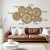 Boho Round Wall Baskets Set Handwoven Large Art for Bedroom Living Room Home Office Color Rustic Decor 10 to 17 Inch - 4 of 4