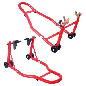 Motorcycle Stand Lift,1000 LBS Front Rear Combo Stand Lift Stand, Motorcycle Wheel Lift Stand, Heavy Duty Paddock Stands For Bike Motorcycle - 1 of 4