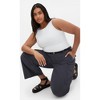 Women's Plus Size Mia Cargo Pant - steel washed | CITY CHIC - 2 of 4