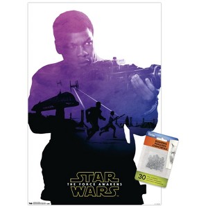 Trends International Star Wars: The Force Awakens - Finn Badge Unframed Wall Poster Prints - 1 of 4