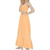 LA LEELA Women's House Daily Routine Evening Wear Solid Smocked Tube Top Maxi Evening Frill Dress Casual Dresses for Women - 2 of 3