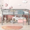 NicBex Full Size Loft Bed Low Height Pine Bed Frame with Ladder and Full Length Guardrail, No Box Spring Required, Space Saving - 2 of 4