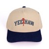 3D Puff Embroidered Yee Haw Cowgirl - Women's Corduroy Trucker Hat - 2 of 3