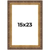 PosterPalooza | Museum Gold Picture Frame - UV Acrylic, Foam Board Backing, Hanging Hardware - 2 of 4