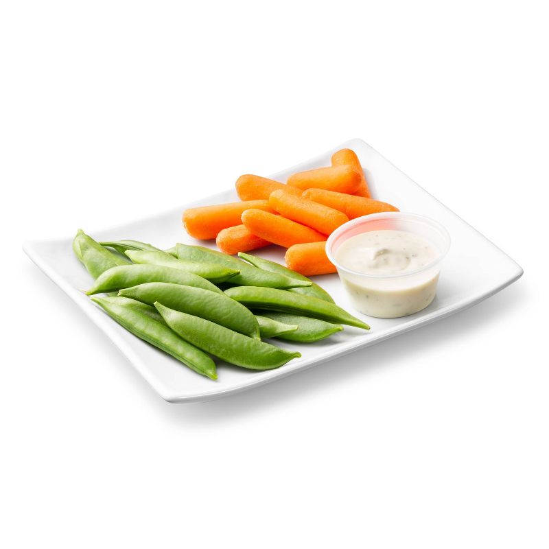 Carrot &#38; Snap Pea Cup with Home-Style Ranch Dressing - 6oz - Good &#38; Gather&#8482;, 3 of 5