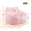Bean Bag Chair with Armrests, Comfy High-Density Foam Lounge Sofa for Adults, Ideal for Bedroom, Apartment or Reading Corner – Cuddlewood - 4 of 4