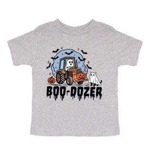 Boo-Dozer Ghost - Youth Short Sleeve Graphic T-Shirt and Toddler Short Sleeve Graphic T-Shirt - 1 of 3
