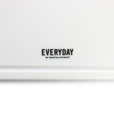 White Polypropylene Rectangular Cutting Board with Handle