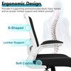 KERDOM Ergonomic Office Chair, Adjustable Lumbar Support, Breathable Mesh Fabric, Durable and Reliable, White - 4 of 4