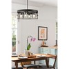 Urban Ambiance Luxury Modern Indoor Chandelier,  9''H x 23-3/4"W x 23-3/4''D,  Matte Black Finish, UHP4493 - 2 of 4