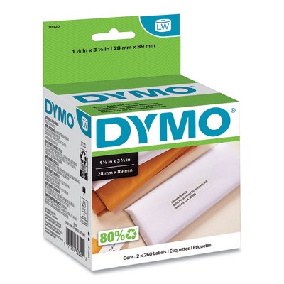 Avery LabelWriter Address Labels, 1.12" x 3.5", White, 260 Labels/Roll, 2 Rolls/Pack