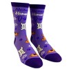 Crazy Dog Women's Namaste Home With My Dog Socks Funny Introvert Yoga Pet Puppy Animal Lover Footwear - 2 of 4
