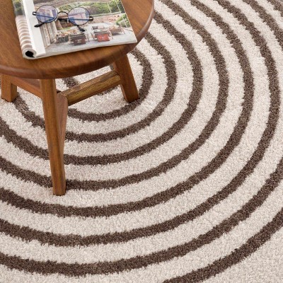 Hauteloom Yasuo Brown Washable Area Rug