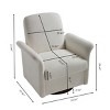 360° Swivel Barrel Linen Upholstered Reading Armrests Chair with Wood Base,Accent Chair For Living Room or Bedroom-Cuddlewood - 4 of 4