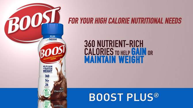 Boost Plus Nutritional Drink - Rich Chocolate - 8 fl oz/12pk, 2 of 7, play video