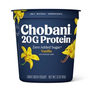 Chobani High Protein Vanilla Greek Yogurt - 32oz - 1 of 4