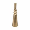 Decorative Vase - Metal Aluminum Sculptural Neck Design - Gold Metallic Finish - Modern Accent for Home Office Bedroom Living Room Décor - 4 of 4