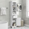 PDTEND Freestanding Bathroom Storage Cabinet with Drawer and Adjustable Shelf - 2 of 4