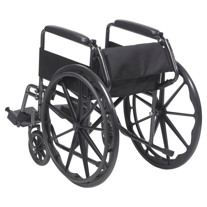 Drive Medical Silver Sport 1 Wheelchair with Full Arms and Swing away Removable Footrest, 5 of 6