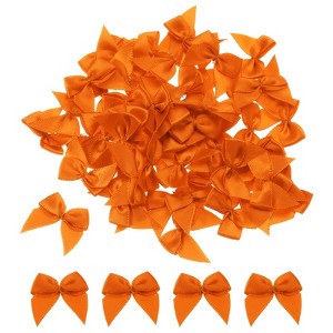 Unique Bargains Fabric Craft DIY Gift Packaging Accessories Satin Mini Ribbon Bows 150 Pcs - 1 of 4
