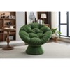 Papasan Chair w/Cushion and Frame,Oversized Comfy Chenille Upholstered Round Swivel Accent Chair for Living Room Bedroom - 3 of 4
