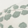 20"x20" Oversize Botanical Poly Filled Square Throw Pillow Gray - Rizzy Home: Embroidered, Cotton Canvas, Indoor Decor - 3 of 4