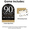 Big Dot of Happiness Adult 90th Birthday - Gold - How Many Candies Birthday Party Game - 1 Stand and 40 Cards - Candy Guessing Game - 3 of 4