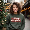 Simply Sage Market Women's Graphic Sweatshirt Merry Christmas Hat - 2 of 4